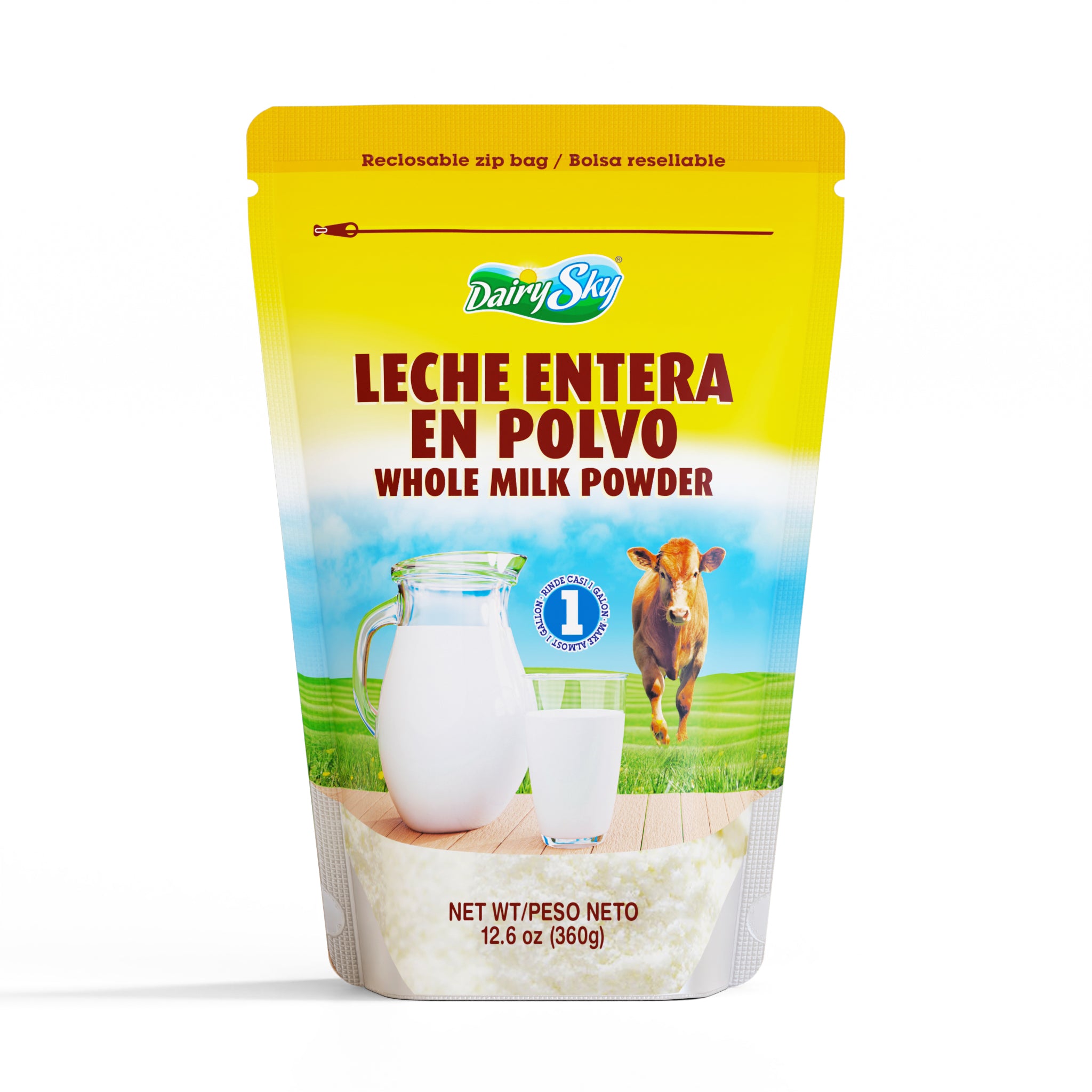 Dairysky Whole Milk Powder – 12.6 oz| Shelf-Stable | Rich & Creamy | No Sugar Added