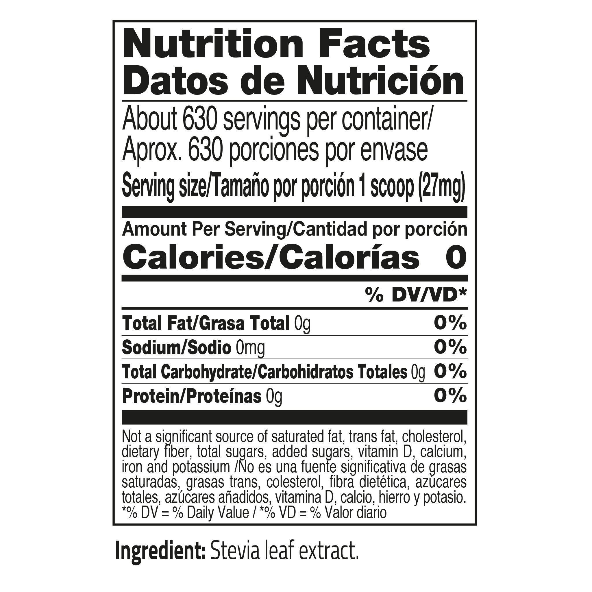 BSL BSweetBNatural Pure Stevia Leaf Extract | Fine Powder Sweetener | 0.6 oz (17g)