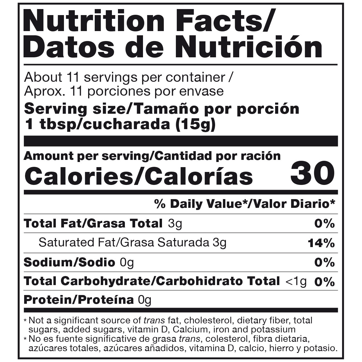 Dairysky Media Crema nutrition facts - Calories, fat, protein, and serving size details.