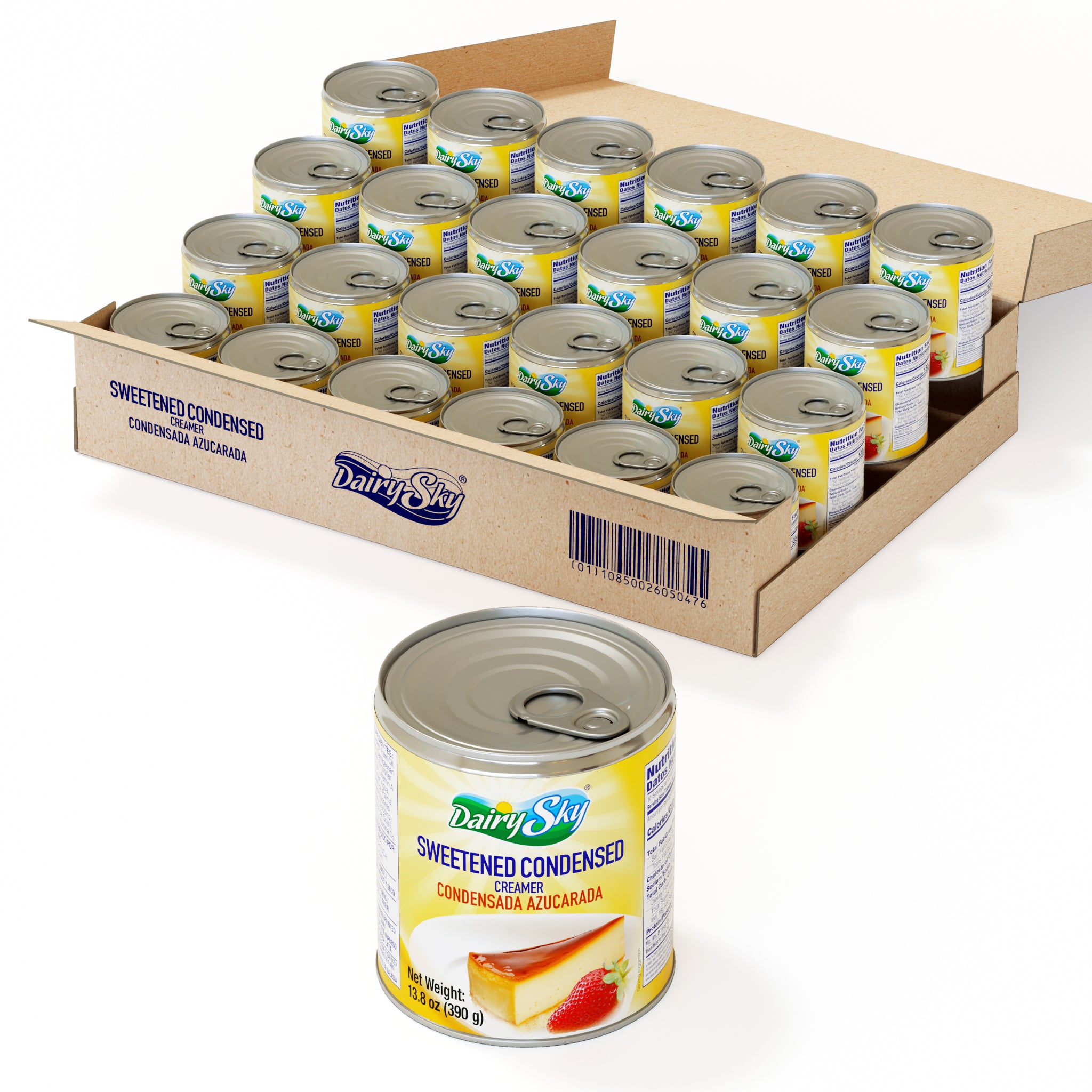 DairySky Sweetened Condensed Creamer | 13.8 oz (390g) | 24 Cans Case