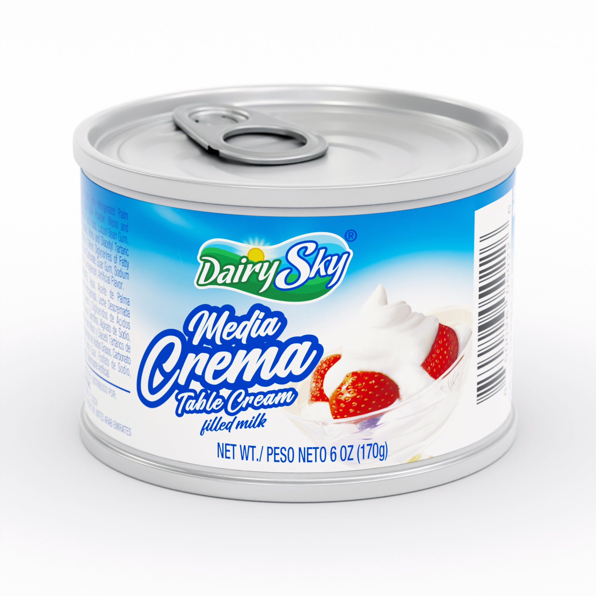 Dairysky Media Crema - Table Cream 6 oz (170g) | Smooth & Creamy | Perfect for Sweet & Savory Dishes