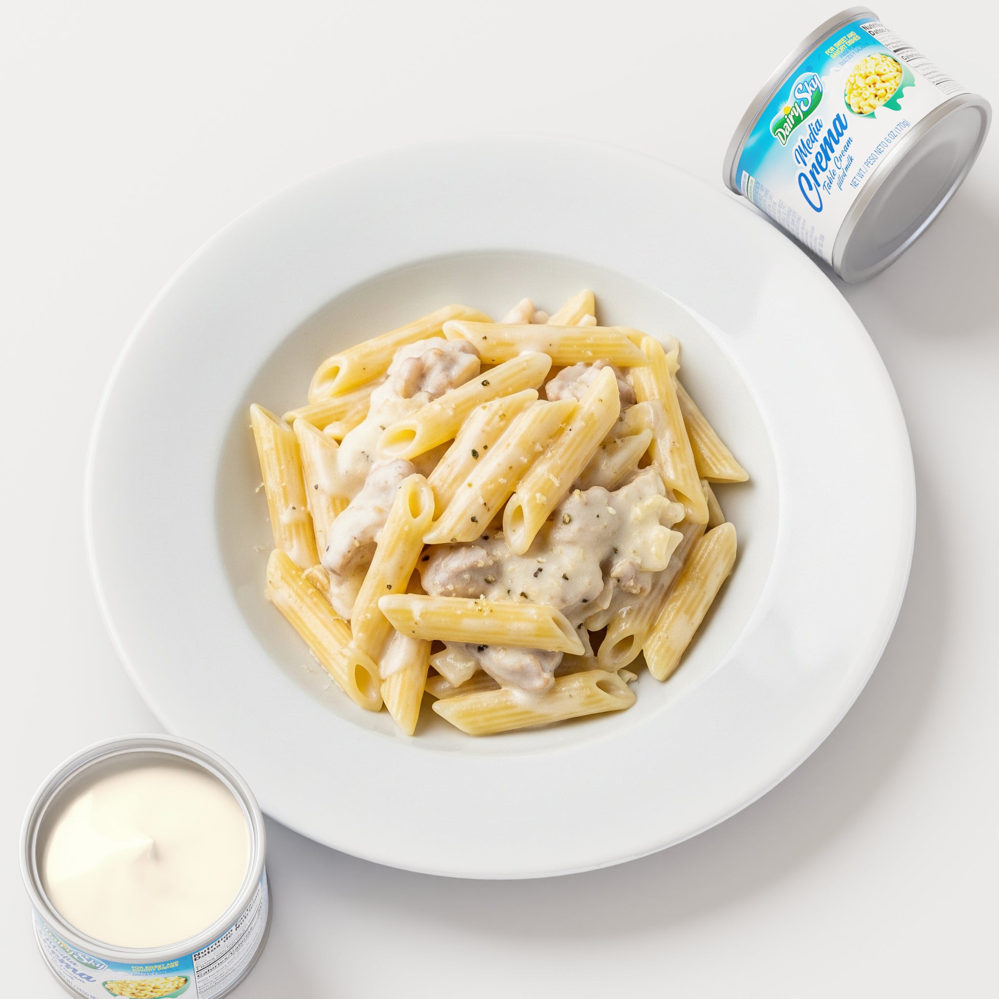 Dairysky Media Crema - Table Cream 6 oz (170g) | Smooth & Creamy | Perfect for Sweet & Savory Dishes