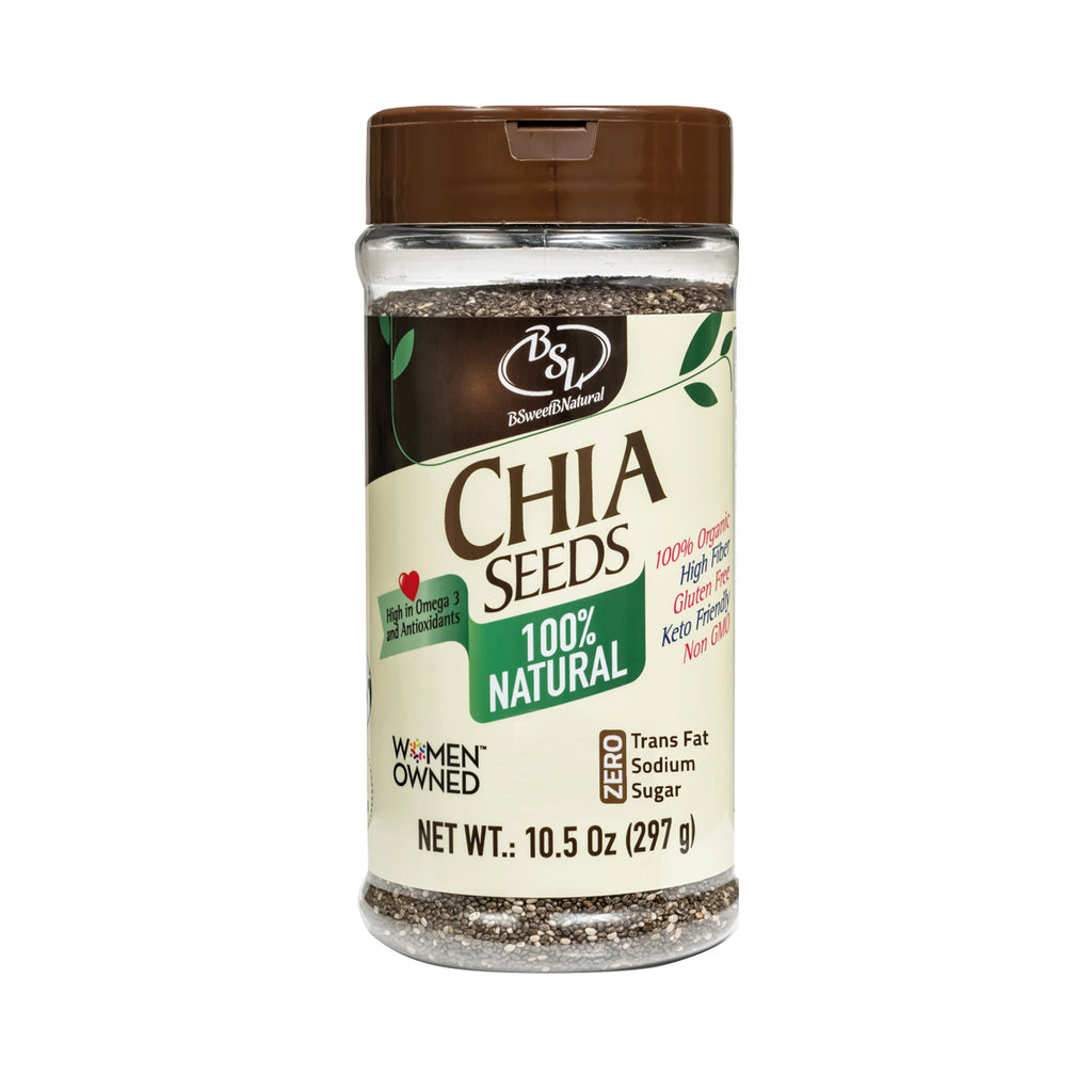 Organic Chia Seeds. Net Wt. 10.5 Oz