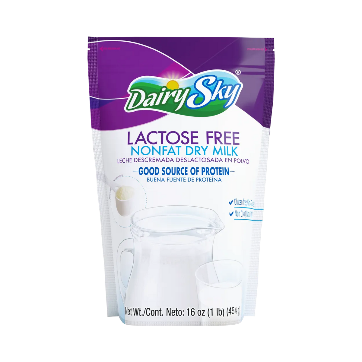 DairySky LactoseFree Milk Powder (16 oz) A NutrientRich, Gluten