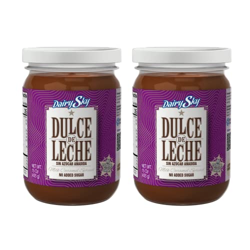 DAIRYSKY Sugar-Free Dulce de Leche (15 oz) - Keto, Gluten & Lactose-Free Caramel Sauce
